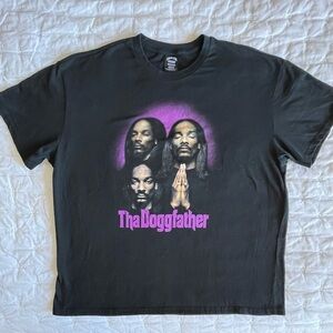 Tha Doggfather T Shirt Mens 2XL Black Death Row Records Rap Hip Hop Snoop Dogg